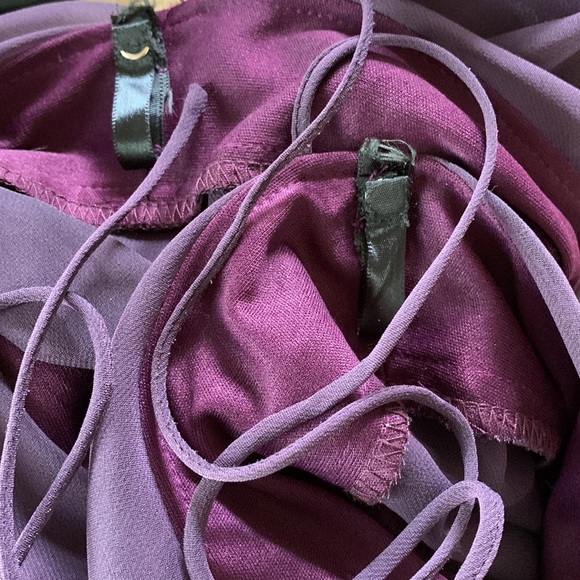 Vintage Patra Purple Plum Evening Gown Size 12 - Picture 7 of 7